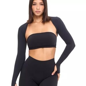 Buffbunny Airknit Bolero Shrug.- Onyx Black XL (Boyfriend Collection)